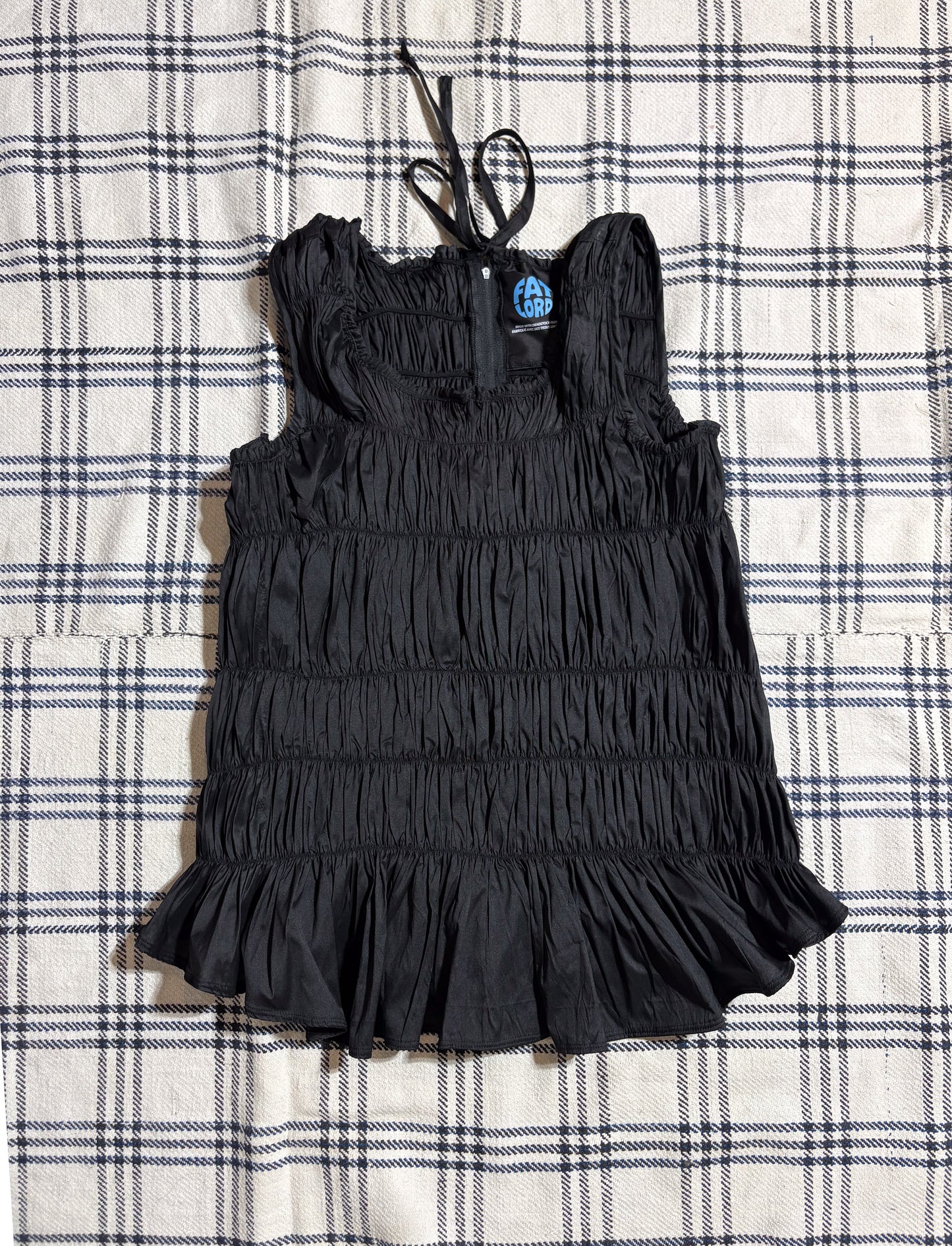 Black Shirt Shirred